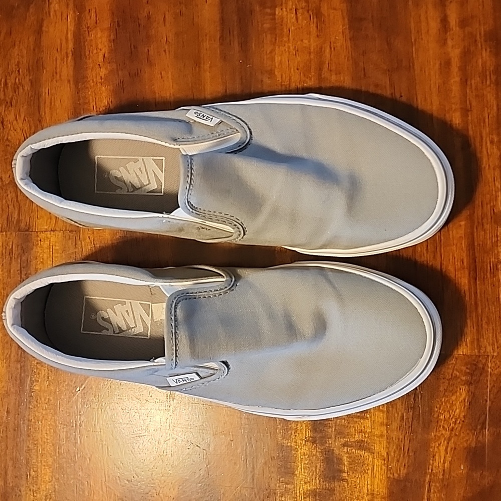 Light gray Vans